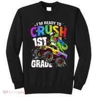 I'm Ready To Crush 1st Grade Dinosaur Back To School Sweatshirt thumb 0