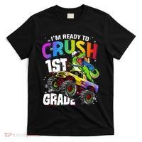I'm Ready To Crush 1st Grade Dinosaur Back To School T-Shirt thumb 0