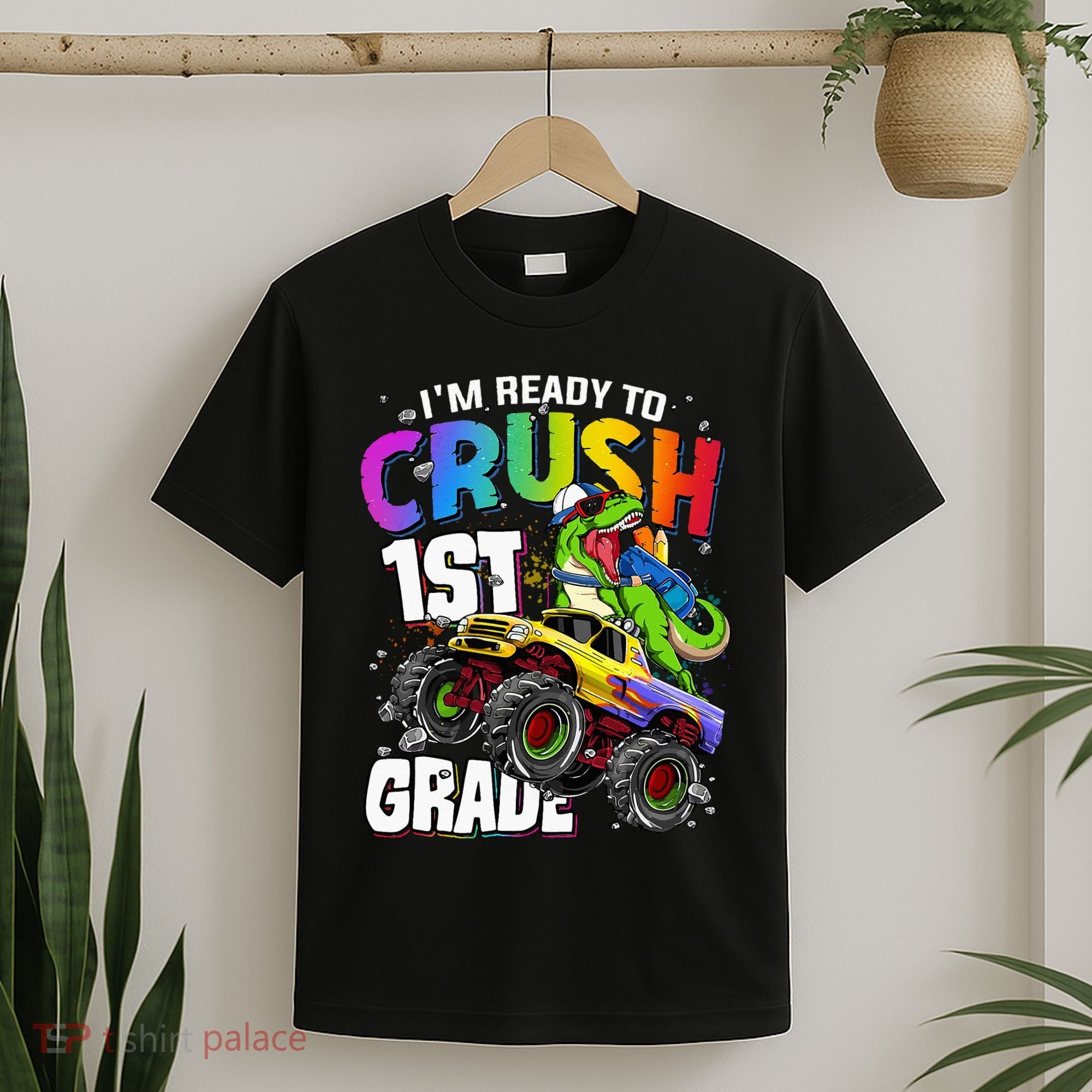 I'm Ready To Crush 1st Grade Dinosaur Back To School T-Shirt