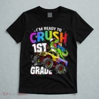 I'm Ready To Crush 1st Grade Dinosaur Back To School T-Shirt thumb 5