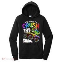 I'm Ready To Crush 1st Grade Dinosaur Back To School Women's Hoodie thumb 0