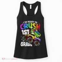 I'm Ready To Crush 1st Grade Dinosaur Back To School Women's Tank Top thumb 0