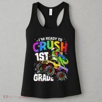 I'm Ready To Crush 1st Grade Dinosaur Back To School Women's Tank Top thumb 3