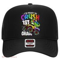 I'm Ready To Crush 1st Grade Dinosaur Back To School Hat thumb 0