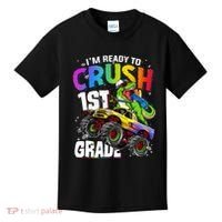 I'm Ready To Crush 1st Grade Dinosaur Back To School Kids T-Shirt thumb 0