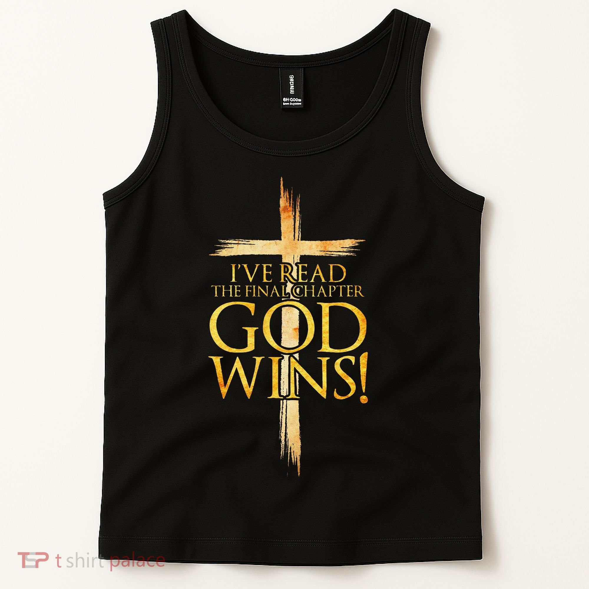 IVe Read The Final Chapter God Wins Christian Faith Cross Tank Top