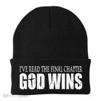 I've Read the Final Chapter God Wins Christian Beanie thumb 0