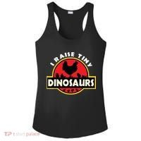 I Raise Tiny Dinosaurs Chicken Lover Ladies PosiCharge Competitor Racerback Tank thumb 0
