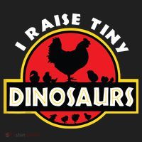 I Raise Tiny Dinosaurs Chicken Lover Sport-Tek Posi-UV Pro Polo thumb 2