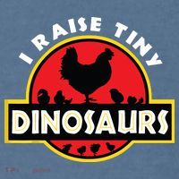 I Raise Tiny Dinosaurs Chicken Lover Garment-Dyed Sweatshirt thumb 2