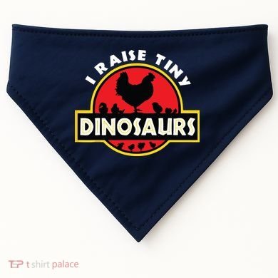 I Raise Tiny Dinosaurs Chicken Lover USA-Made Doggie Bandana