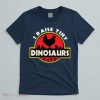 I Raise Tiny Dinosaurs Chicken Lover T-Shirt thumb 5