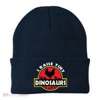 I Raise Tiny Dinosaurs Chicken Lover Beanie thumb 0