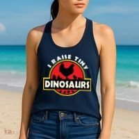 I Raise Tiny Dinosaurs Chicken Lover Women's Tank Top thumb 2