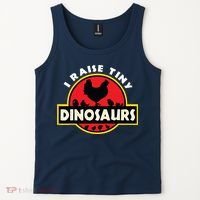 I Raise Tiny Dinosaurs Chicken Lover Tank Top thumb 2