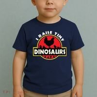 I Raise Tiny Dinosaurs Chicken Lover Toddler T-Shirt thumb 2