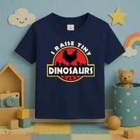 I Raise Tiny Dinosaurs Chicken Lover Toddler T-Shirt thumb 3