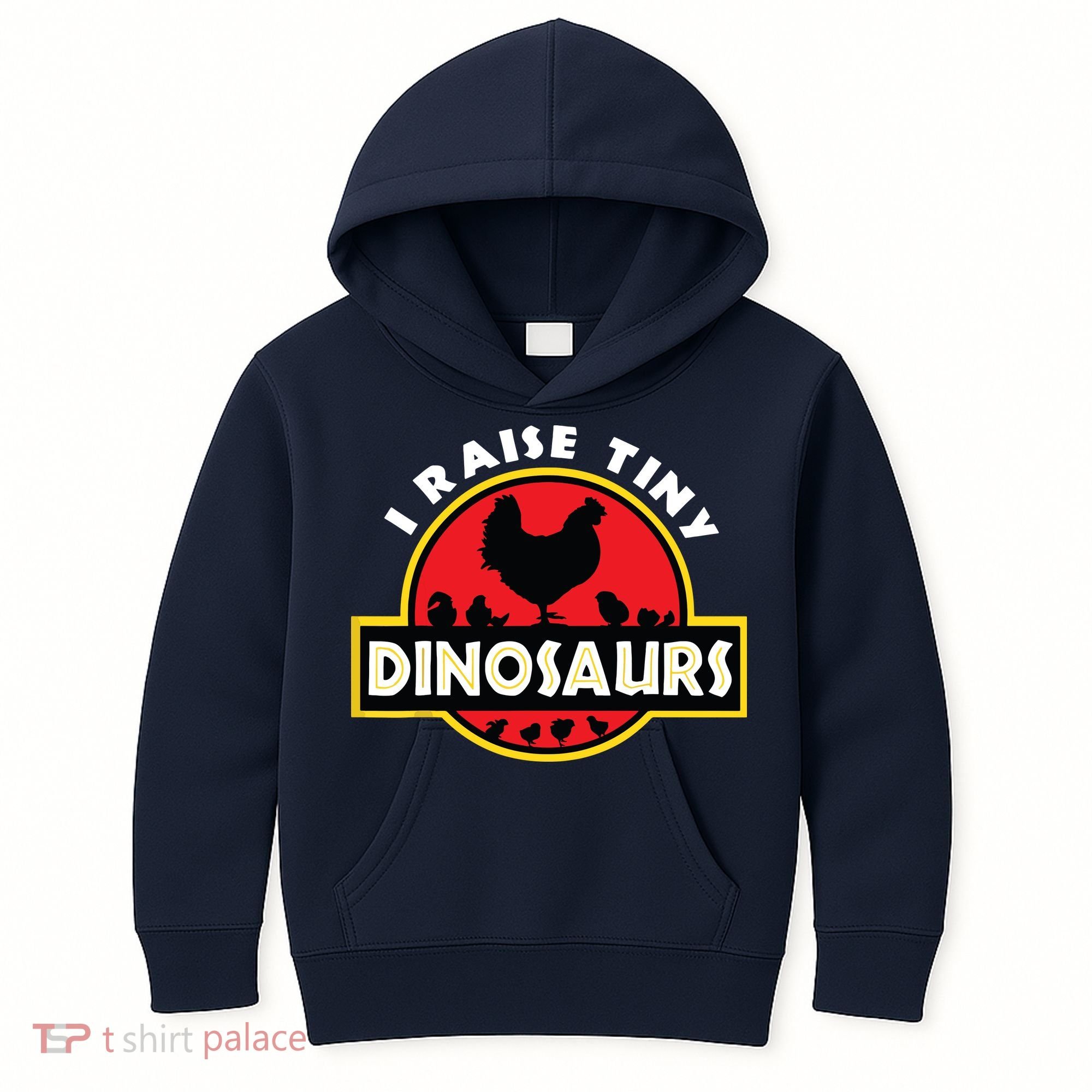 I Raise Tiny Dinosaurs Chicken Lover Kids Hoodie