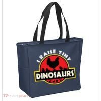 I Raise Tiny Dinosaurs Chicken Lover Tote Bag thumb 2