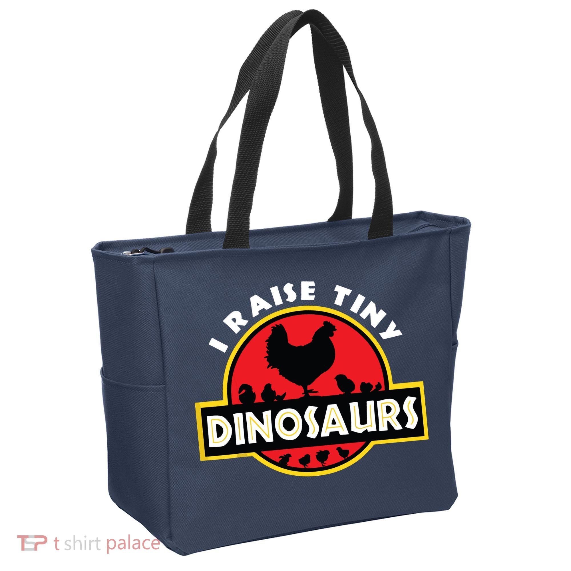 I Raise Tiny Dinosaurs Chicken Lover Tote Bag