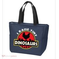 I Raise Tiny Dinosaurs Chicken Lover Tote Bag thumb 3