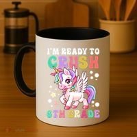 Im Ready To Crush 6Th Grade Cute Unicorn Back To School Gift Coffee Mug thumb 4