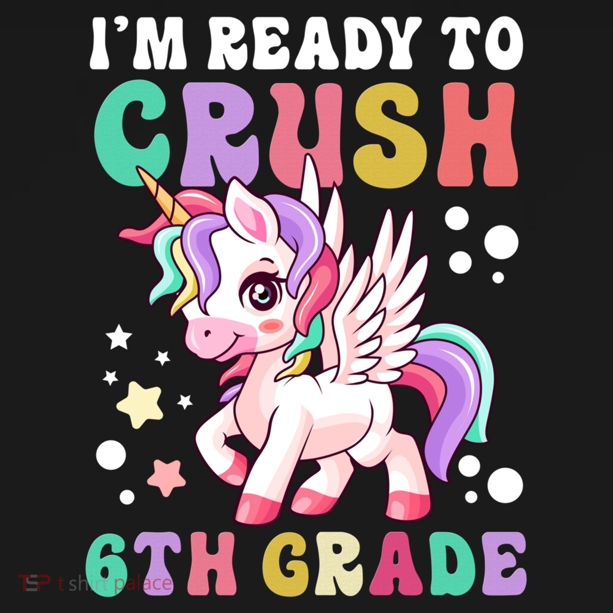 Im Ready To Crush 6Th Grade Cute Unicorn Back To School Gift Women's Hoodie