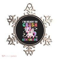 Im Ready To Crush 6Th Grade Cute Unicorn Back To School Gift Ornament thumb 0