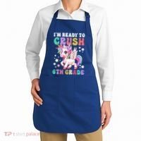 Im Ready To Crush 6Th Grade Cute Unicorn Back To School Gift Apron thumb 2