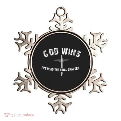 I've Read The Final Chapter God Wins Ornament