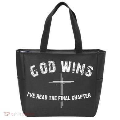 I've Read The Final Chapter God Wins Tote Bag