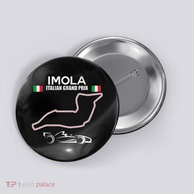Imola Race Track Formula Racing Car Italian Button