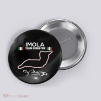 Imola Race Track Formula Racing Car Italian Button thumb 0