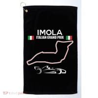Imola Race Track Formula Racing Car Italian Golf Towel thumb 0