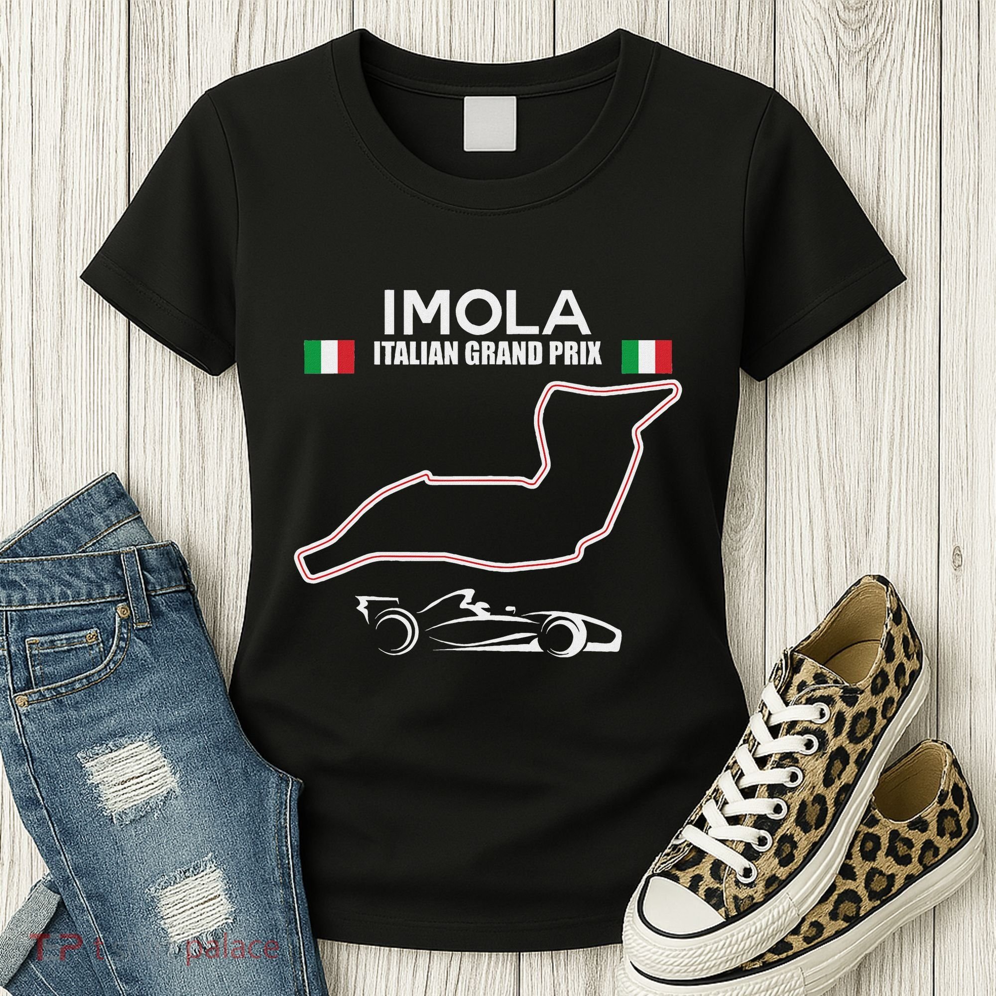 Imola Race Track Formula Racing Car Italian Women's T-Shirt