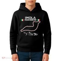 Imola Race Track Formula Racing Car Italian Kids Hoodie thumb 4