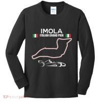 Imola Race Track Formula Racing Car Italian Kids Long Sleeve Shirt thumb 0