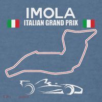 Imola Race Track Formula Racing Car Italian Garment-Dyed Sweatshirt thumb 2