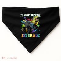 Im Ready To Crush 1st Grade Dinosaur Back To School USA-Made Doggie Bandana thumb 0