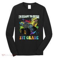 Im Ready To Crush 1st Grade Dinosaur Back To School Long Sleeve Shirt thumb 0