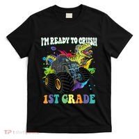 Im Ready To Crush 1st Grade Dinosaur Back To School T-Shirt thumb 0
