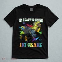 Im Ready To Crush 1st Grade Dinosaur Back To School T-Shirt thumb 5