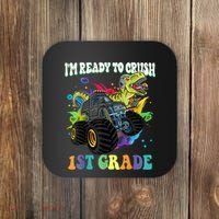 Im Ready To Crush 1st Grade Dinosaur Back To School Coaster thumb 0