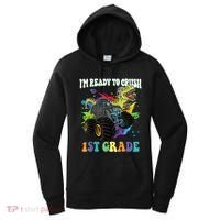 Im Ready To Crush 1st Grade Dinosaur Back To School Women's Hoodie thumb 0