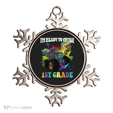 Im Ready To Crush 1st Grade Dinosaur Back To School Ornament