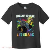 Im Ready To Crush 1st Grade Dinosaur Back To School Toddler T-Shirt thumb 0