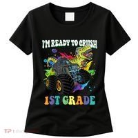 Im Ready To Crush 1st Grade Dinosaur Back To School Women's T-Shirt thumb 0