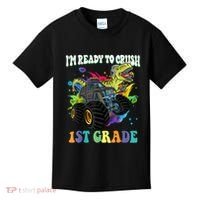 Im Ready To Crush 1st Grade Dinosaur Back To School Kids T-Shirt thumb 0