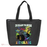 Im Ready To Crush 1st Grade Dinosaur Back To School Tote Bag thumb 0