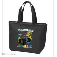 Im Ready To Crush 1st Grade Dinosaur Back To School Tote Bag thumb 3